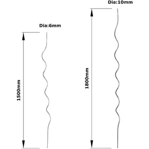 دعم دوامة الأسلاك المعدنية الطماطم حلزوني الدعم
